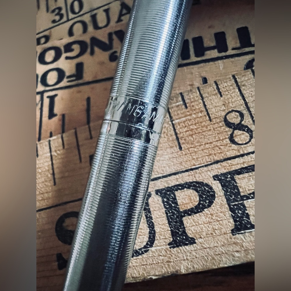 Vintage Plummer FUNERAL HOME Wingamatic Ballpoint Pen w/Box Augusta Maine Silver - Picture 5 of 9